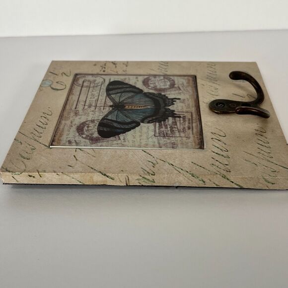 Butterfly Key Holder - Double Hook - 6 inch x 7.5 inch - Picture 2 of 4